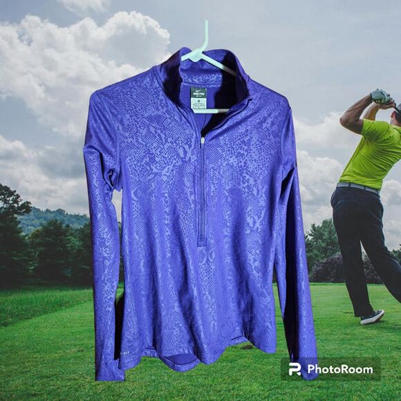 Nike Pro Pullover Size M Purple (Y92) - Picture 1 of 2
